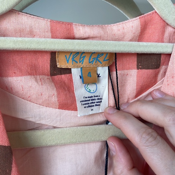 VRG Girl Plaid Vest - Picture 2 of 4